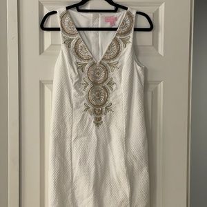 Lilly Pulitzer White Shift Dress Sz 4